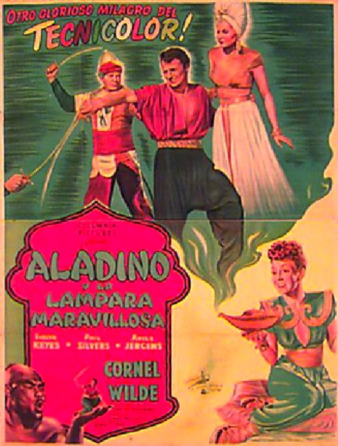 A Thousand and One Nights Original 1946 Argentine Two Panel Movie Poster
