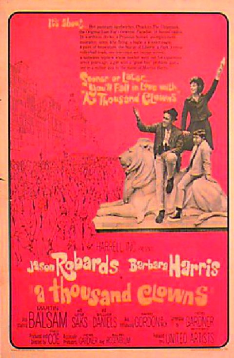 A Thousand Clowns Original 1966 U.S. One Sheet Movie Poster