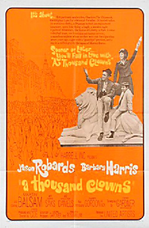 A Thousand Clowns Original 1966 U.S. One Sheet Movie Poster