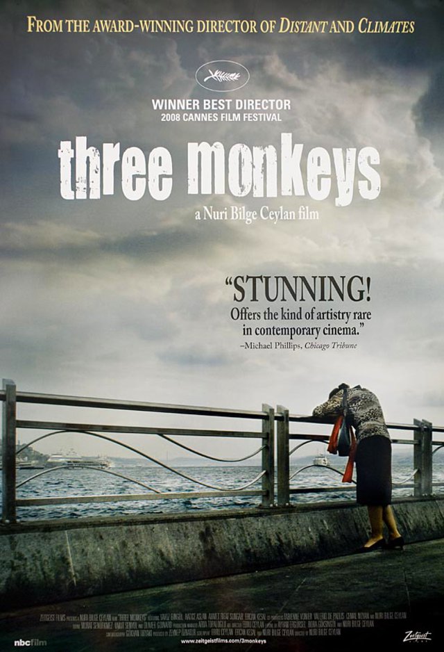 Three Monkeys 2008 U.S. One Sheet Poster