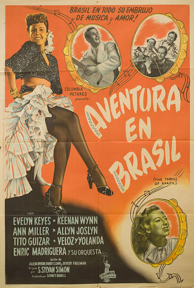 The Thrill of Brazil Original 1946 Argentine Movie Poster