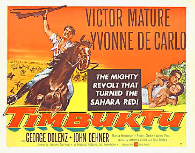 Timbuktu Original 1959 U.S. Half Sheet Movie Poster