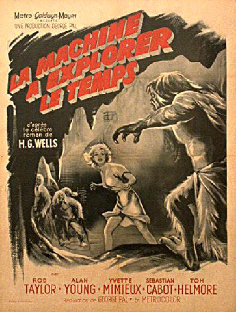 The Time Machine Original 1960 French Moyenne Movie Poster