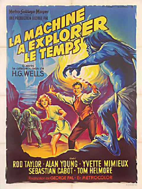 The Time Machine Original 1960 French Grande Movie Poster