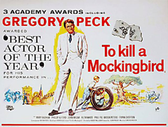 To Kill a Mockingbird Original 1963 British Quad Movie Poster