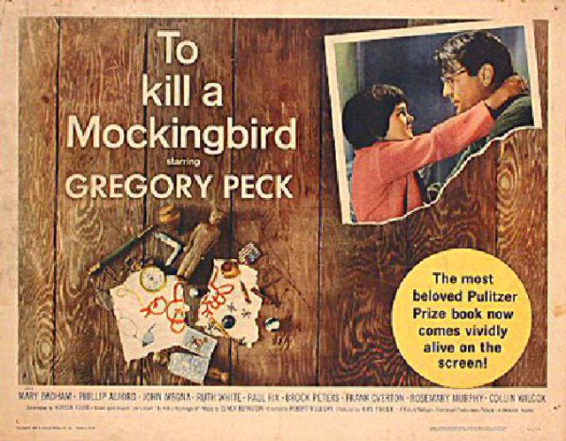 To Kill a Mockingbird Original 1963 U.S. Half Sheet Movie Poster