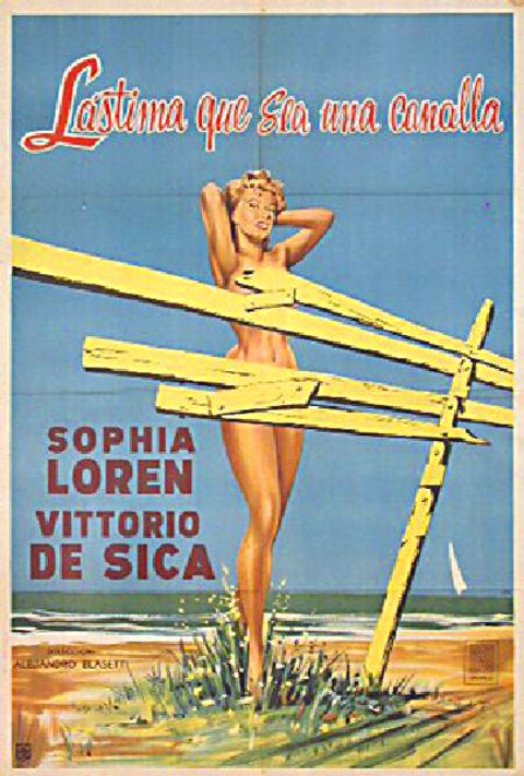 Too Bad She's Bad Original 1955 Argentine Movie Poster