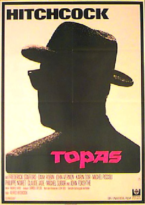 Topaz Original 1969 German A1 Movie Poster