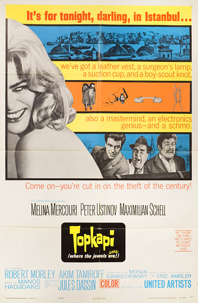 Topkapi Original 1964 U.S. One Sheet Movie Poster