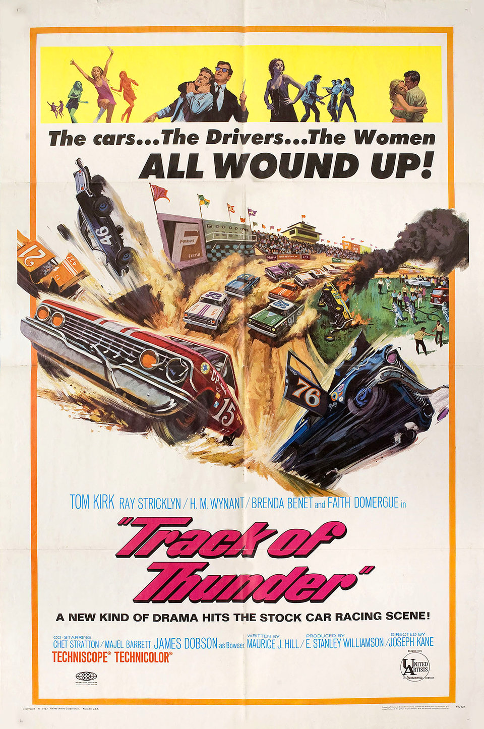 Track of Thunder Original 1967 U.S. One Sheet Movie Poster