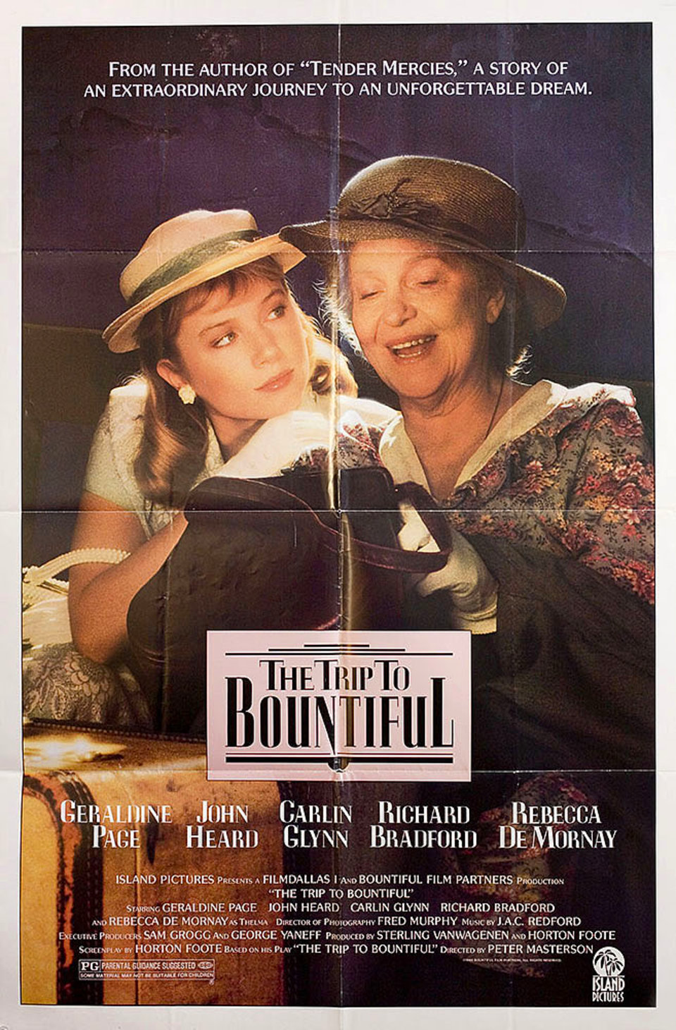 The Trip to Bountiful Original 1985 U.S. One Sheet Movie Poster