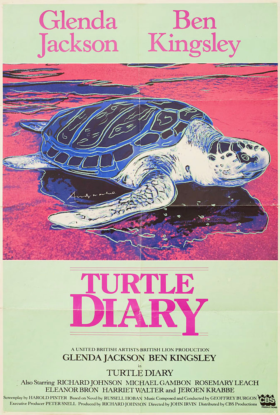 Turtle Diary 1985 British One Sheet Poster Posteritati Movie Poster
