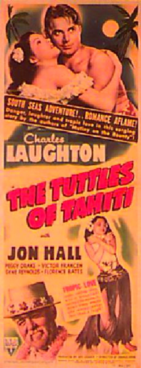 The Tuttles of Tahiti Original 1942 U.S. Insert Movie Poster