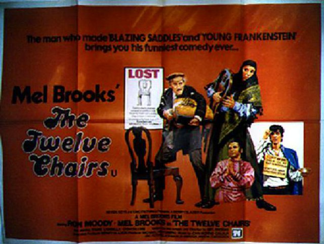 The Twelve Chairs Original 1970 British Quad Movie Poster