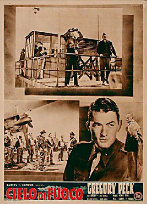 Twelve O'Clock High Original 1950 Italian Fotobusta Movie Poster