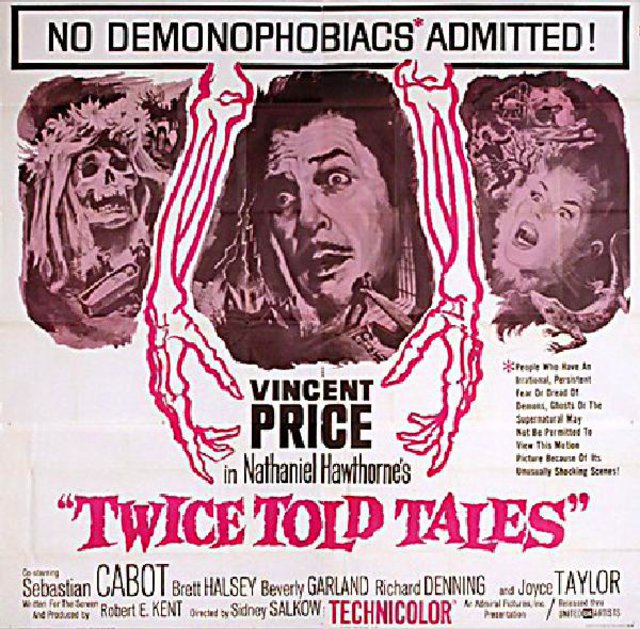 Twice-Told Tales Original 1963 U.S. Six Sheet Movie Poster