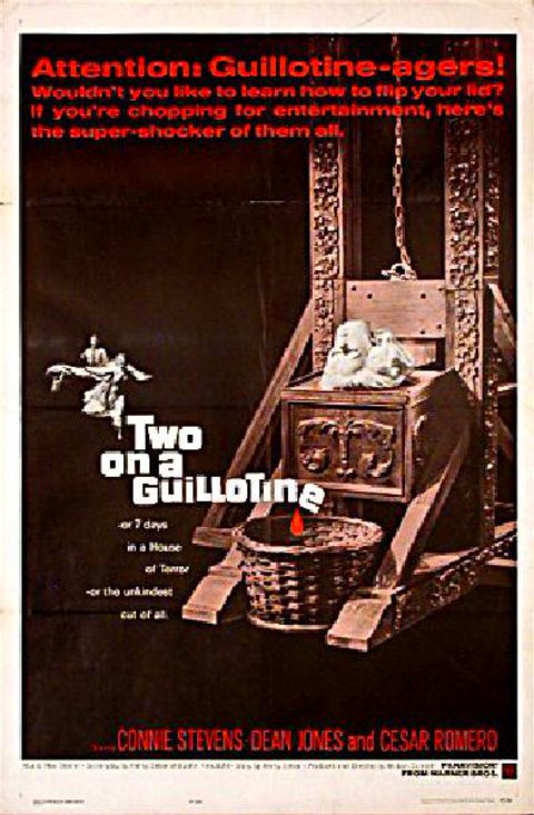Two on a Guillotine Original 1965 U.S. One Sheet Movie Poster