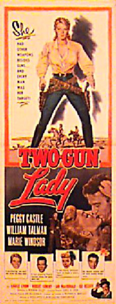 Two-Gun Lady Original 1953 U.S. Insert Movie Poster