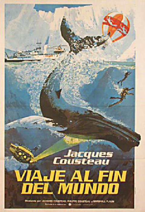 The Undersea World of Jacques Cousteau Original 1966 Argentine Movie Poster