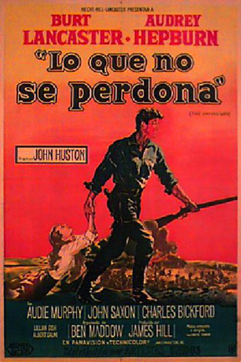 The Unforgiven Original 1960 Argentine Movie Poster