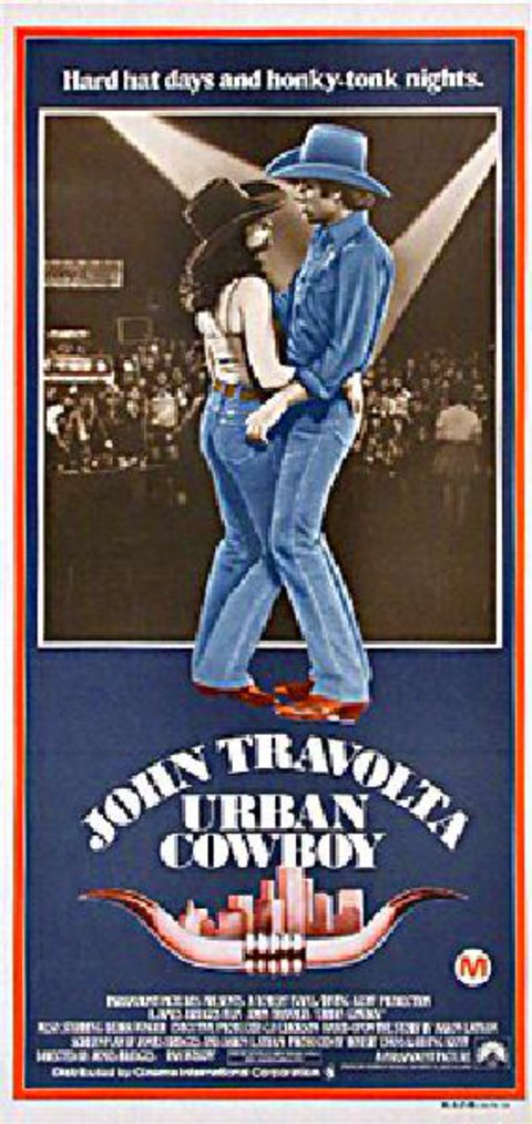 Urban Cowboy Original 1980 Australian Daybill Movie Poster