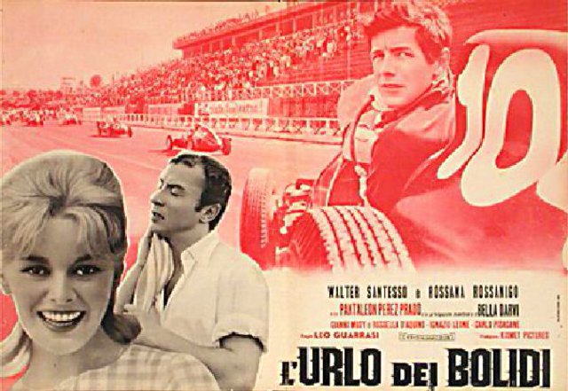 The Roar of the Bolidi Original 1960 Italian Fotobusta Movie Poster