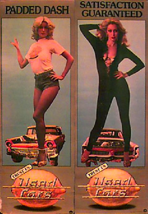Used Cars Original 1980 U.S. Door Panel Movie Poster Set of 2