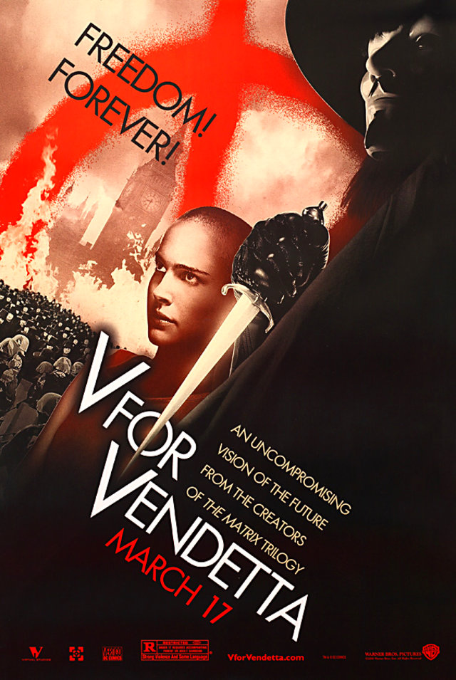 V for Vendetta Original 2006 U.S. One Sheet Movie Poster