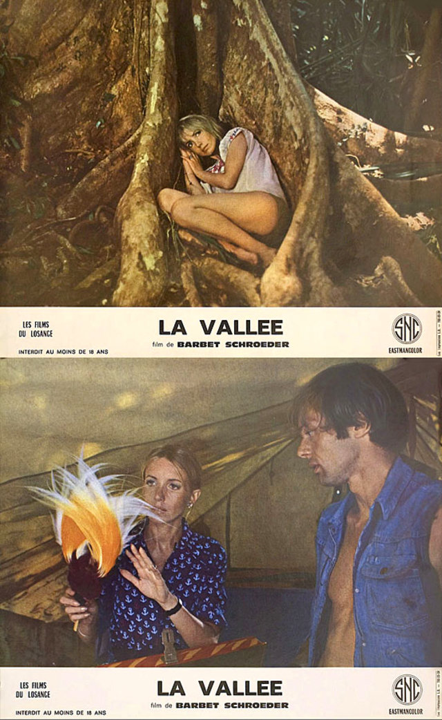 The Valley (Obscured by Clouds) Original 1972 French Scene Card Set of 2