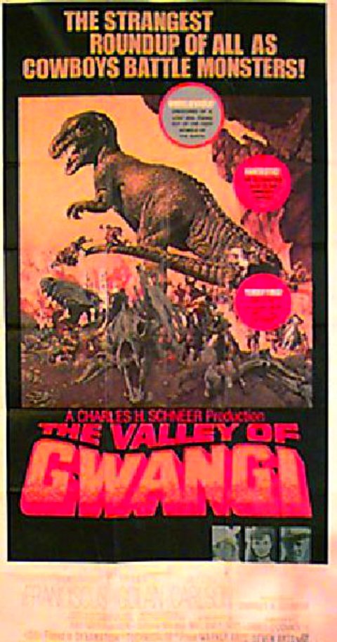 The Valley of Gwangi Original 1969 U.S. Three Sheet Movie Poster