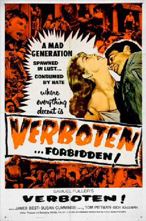 Verboten! Original 1959 U.S. One Sheet Movie Poster