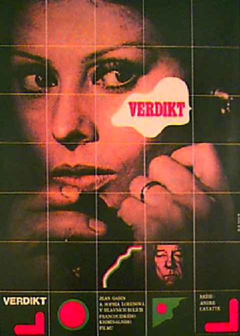 The Verdict Original 1976 Czech A1 Movie Poster