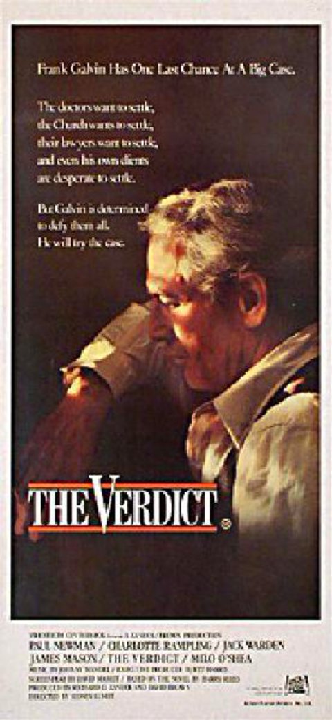 The Verdict Original 1982 Australian Daybill Movie Poster