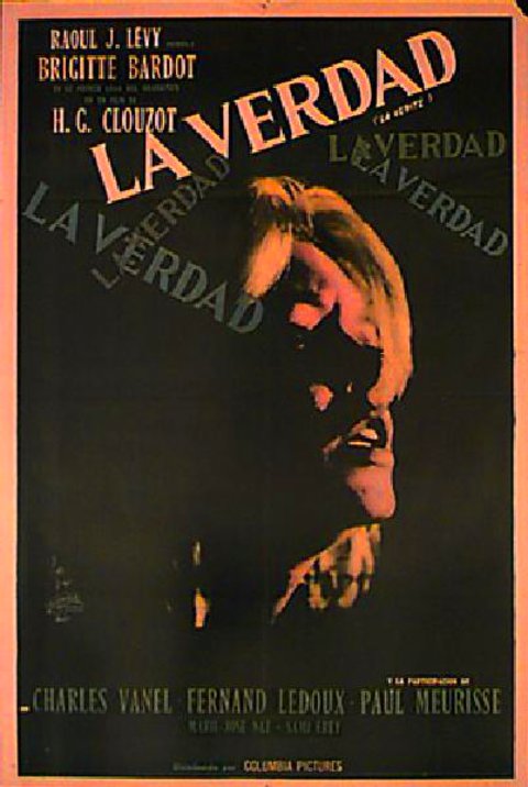 The Truth Original 1962 Argentine Movie Poster