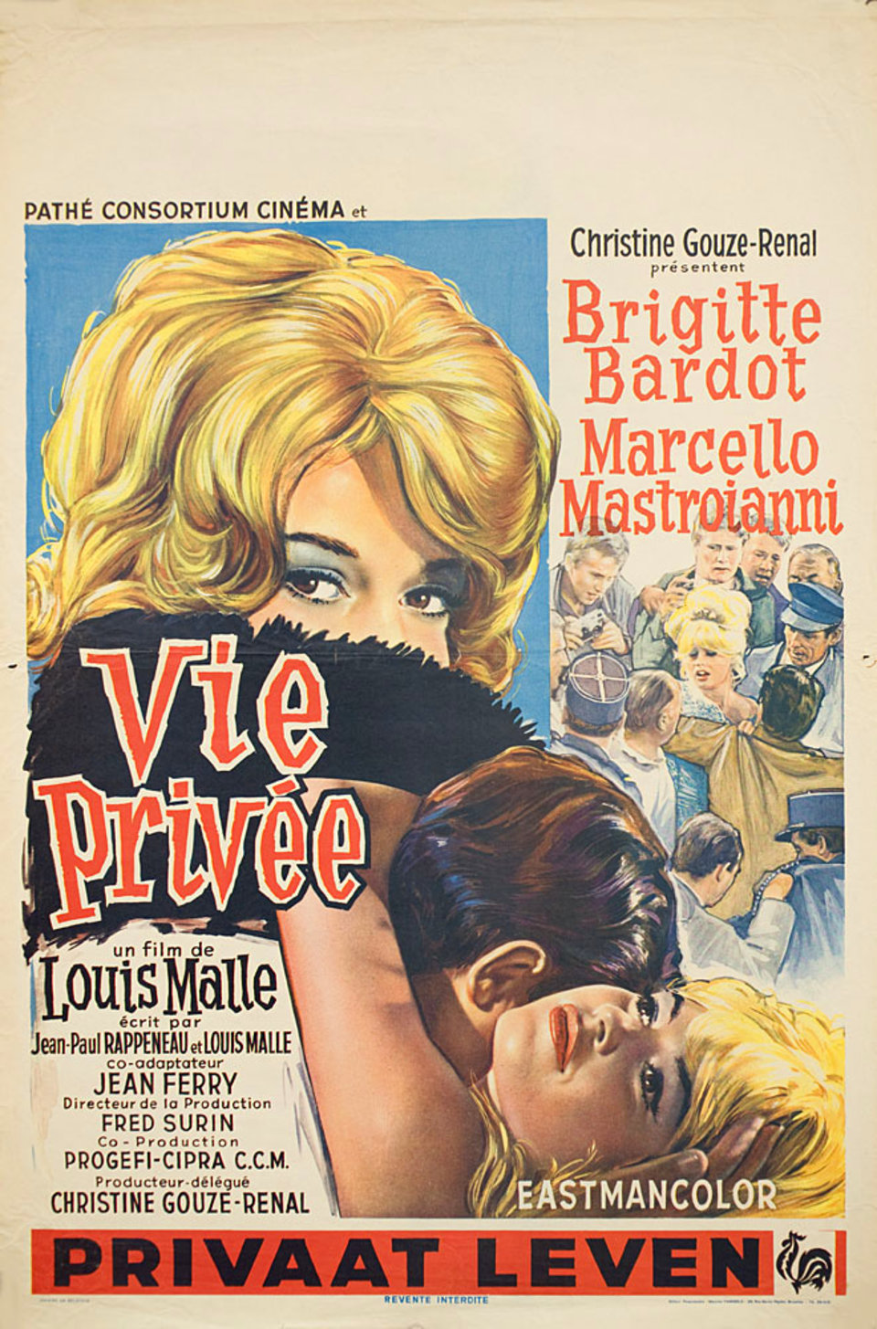 A Very Private Affair Original 1962 Belgian Movie Poster