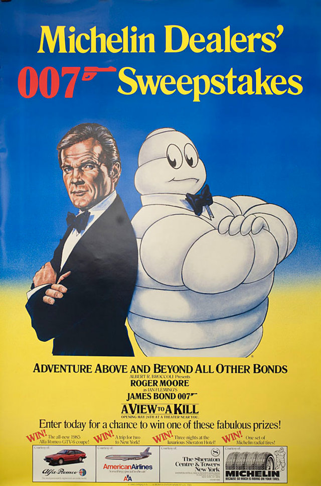 A View to a Kill Original 1985 U.S. Half Subway Movie Poster