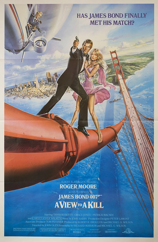 A View to a Kill Original 1985 U.S. One Sheet Movie Poster