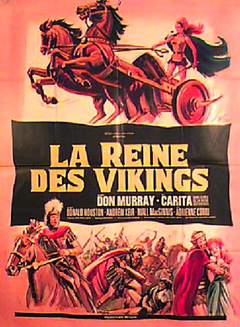 The Viking Queen Original 1967 French Grande Movie Poster