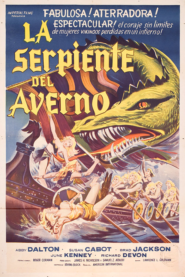 The Viking Women and the Sea Serpent Original 1958 Argentine Movie Poster