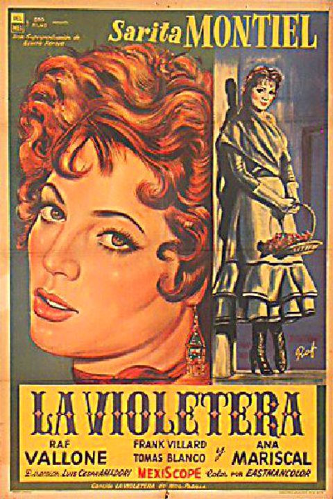 La violetera Original 1958 Argentine Movie Poster