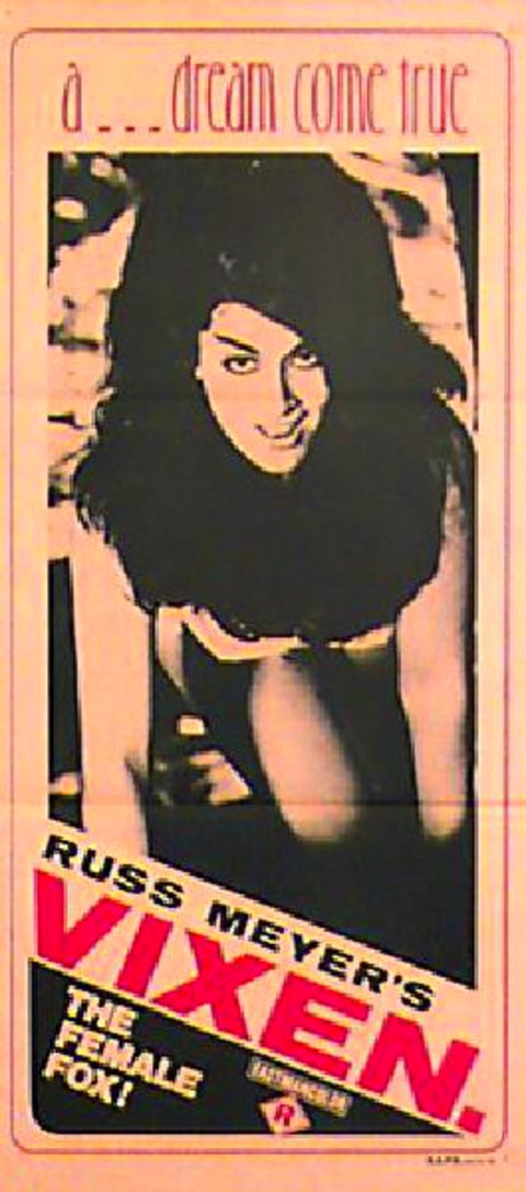 Vixen Original 1968 Australian Daybill Movie Poster