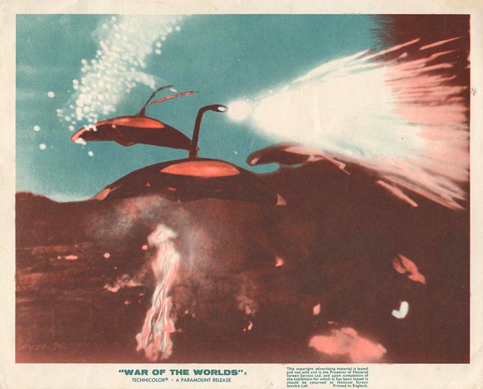 The War of the Worlds Original 1952 British Front of House Card