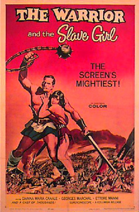 The Warrior and the Slave Girl Original 1959 U.S. One Sheet Movie Poster