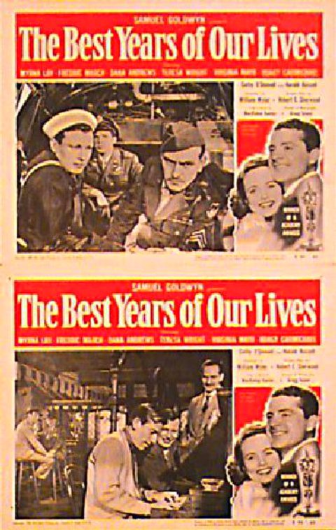 The Best Years of Our Lives Original R1954 U.S. Lobby Card Set