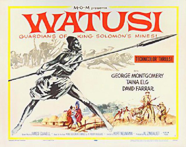Watusi Original 1959 U.S. Half Sheet Movie Poster