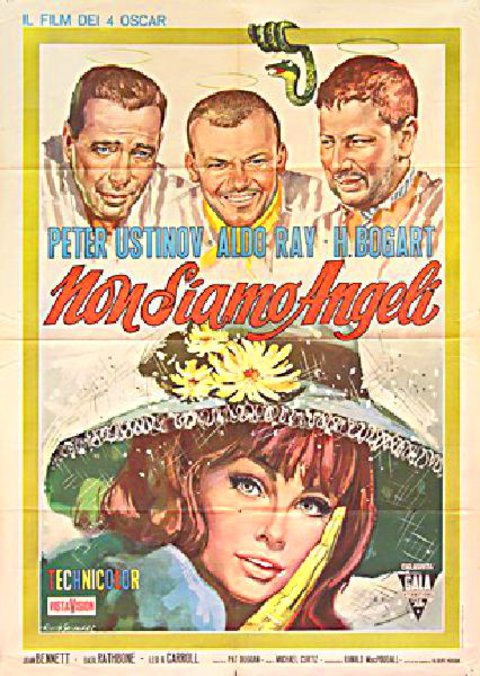 We're No Angels Original 1960s Italian Due Foglio Movie Poster