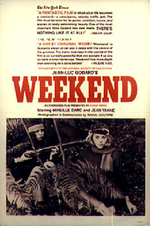 Weekend Original 1967 U.S. One Sheet Movie Poster