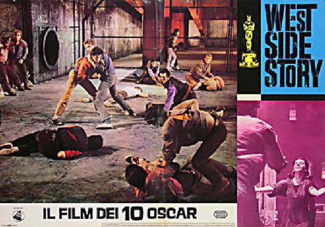 West Side Story Original R1968 Italian Fotobusta Movie Poster