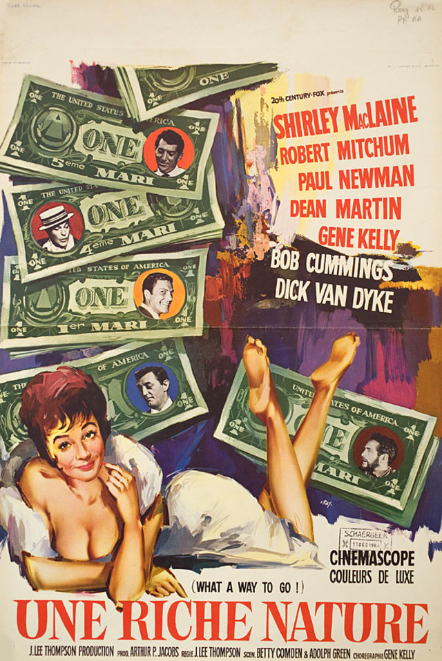 What a Way to Go! Original 1964 Belgian Movie Poster