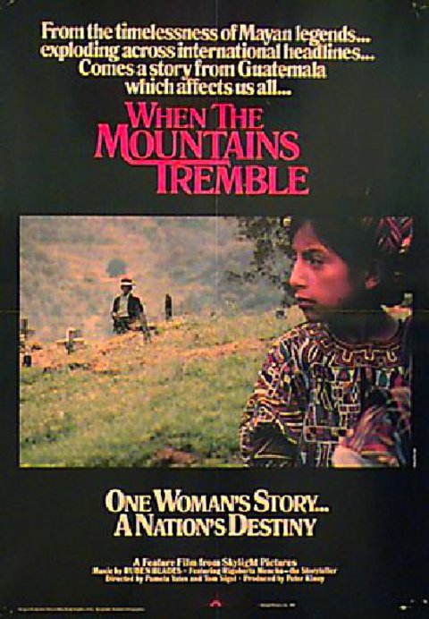 When the Mountains Tremble Original 1983 U.S. Movie Poster
